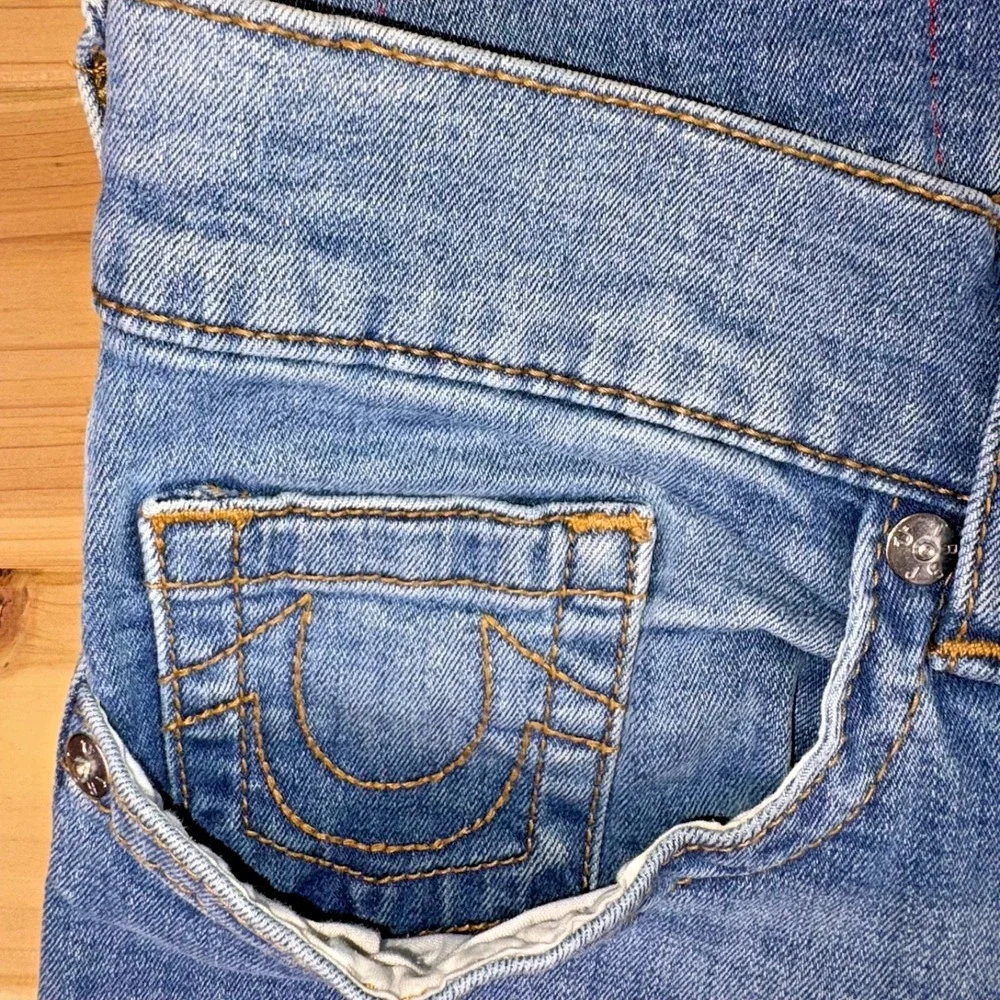 True Religion Jeans Mens 36 Ricky Relaxed Straight Leg Denim Blue Jeans